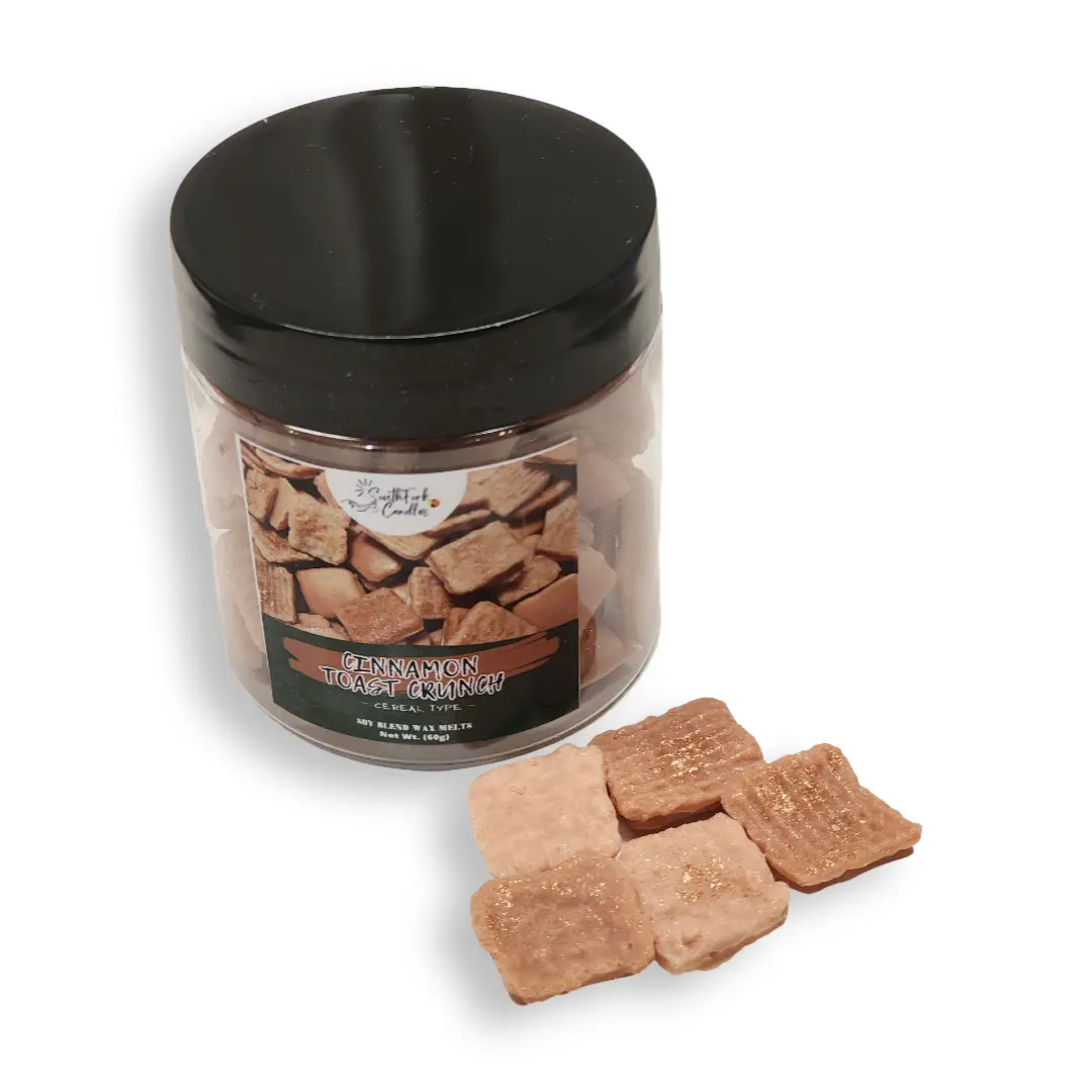Cinnamon Toast Crunch (Cereal Type) Wax Melt - 4oz Jar with 60g of cereal mold Cinnamon Toast Crunch (Cereal Type) Wax Melt - 4oz Jar with 60g of cereal mold