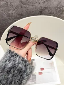 Unisex Simple Style Tinted Lens Sunglasses, Trendy Casual Sunglasses for Everyday Use, Fashion Accessories for Outdoor Activities