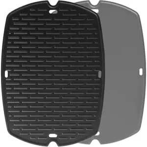 Q1200 Griddle Replacement Parts for Weber Q1000 Grill Parts Weber Q1200 Q120 Q100 Q140 Q1400 Griddle Parts 7582 Grates 6558 Full Size Griddle Inserts Weber Q Replacement Griddle Top Plates Grate Parts