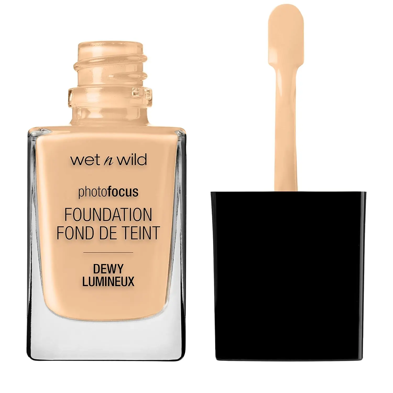 wet n wild Photo Focus Dewy Liquid Foundation & Concealer Makeup, Soft Beige (Packaging May Vary)