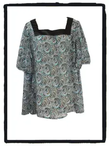 CATO Beautiful Contrasted Tunic Top - Plus Size 18/20 W