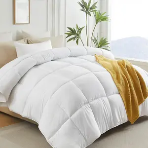Down Alternative Comforter King Size Duvet Insert,All Season Duvet Insert with Corner Tabs,White Comforter King 106x90Inches