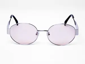 Aura: Pink - Sunglasses by Ohon retro oval