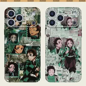 DS Anime-Style Tanjiro Custom Case for iPhone 11 12 13 14 15 16 PLUS 17 17AIR 17 PRO MAX CASE GMPT15&16&18&21&22&23&28&29
