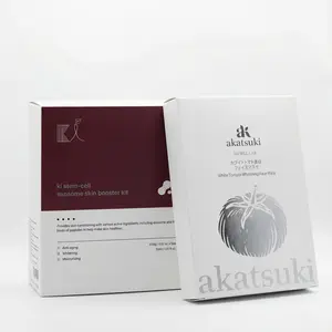 KI Stem-Cell Exosome Booster Kit + 5 Akatsuki White tomato Masks - Anti-Aging & Brightening Ampoule Set with Exosome Solution & Syringe for Radiant Skin Skincare Set Serum Essence