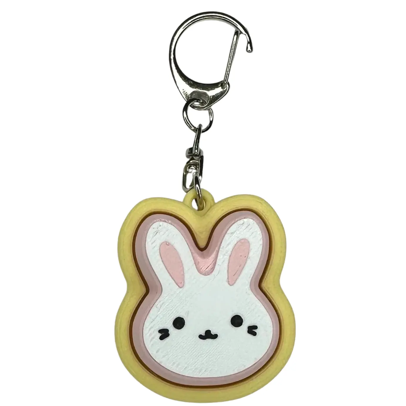 Bunny Fidget Clicker: keychain accessory, Easter, Spring, stress relief, cute must have