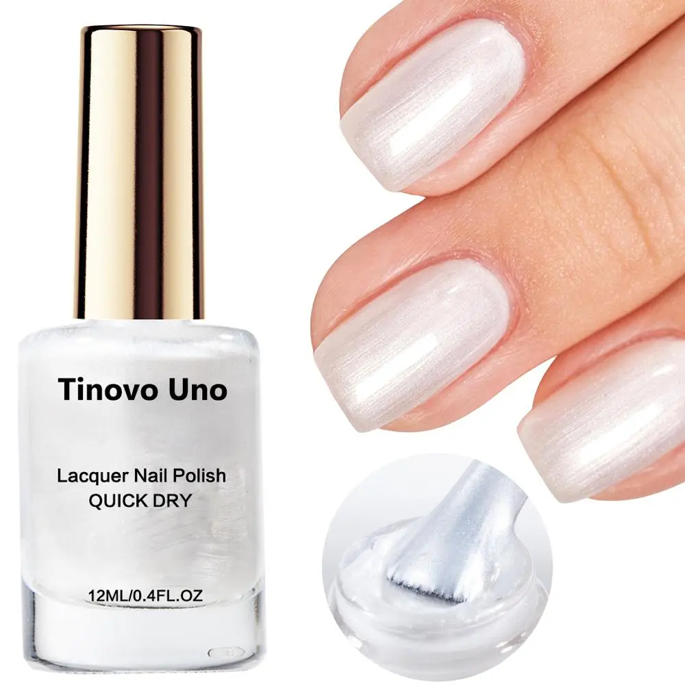 Shell Pearl Glitter Nail Polish, No-bake Quick-dry Formula Nail Art Polish, Long-lasting Shine Nail Art & Nail Polish for Women & Girls, French Tips Nails, Nail Art Manicure, Diy French Manicure, Nail Care