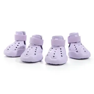 Dog Shoes - Each Box comes with 4 |   EVA Foam with Adjustable Strap, Breathable, Glow-in-Dark