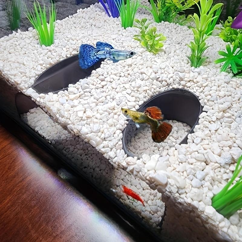 Aquarium Cave System with Bio-curved Tunnels, Expandable Natural Shelter for Large Fish Tanks, Non-toxic Resin Decor for Cichlids/Plecos/Shrimp