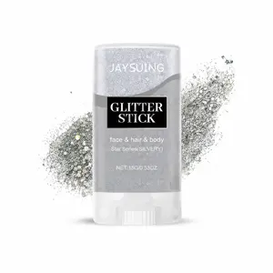JAYSUING Sliver Glitter Stick, glitter summer,shiny glitter,Holographic Rainbow Shimmer Multi-Purpose, Smooth Non-Sticky, Safe for Sensitive Skin, Eyes Hair Body, Festivals Parties Stages