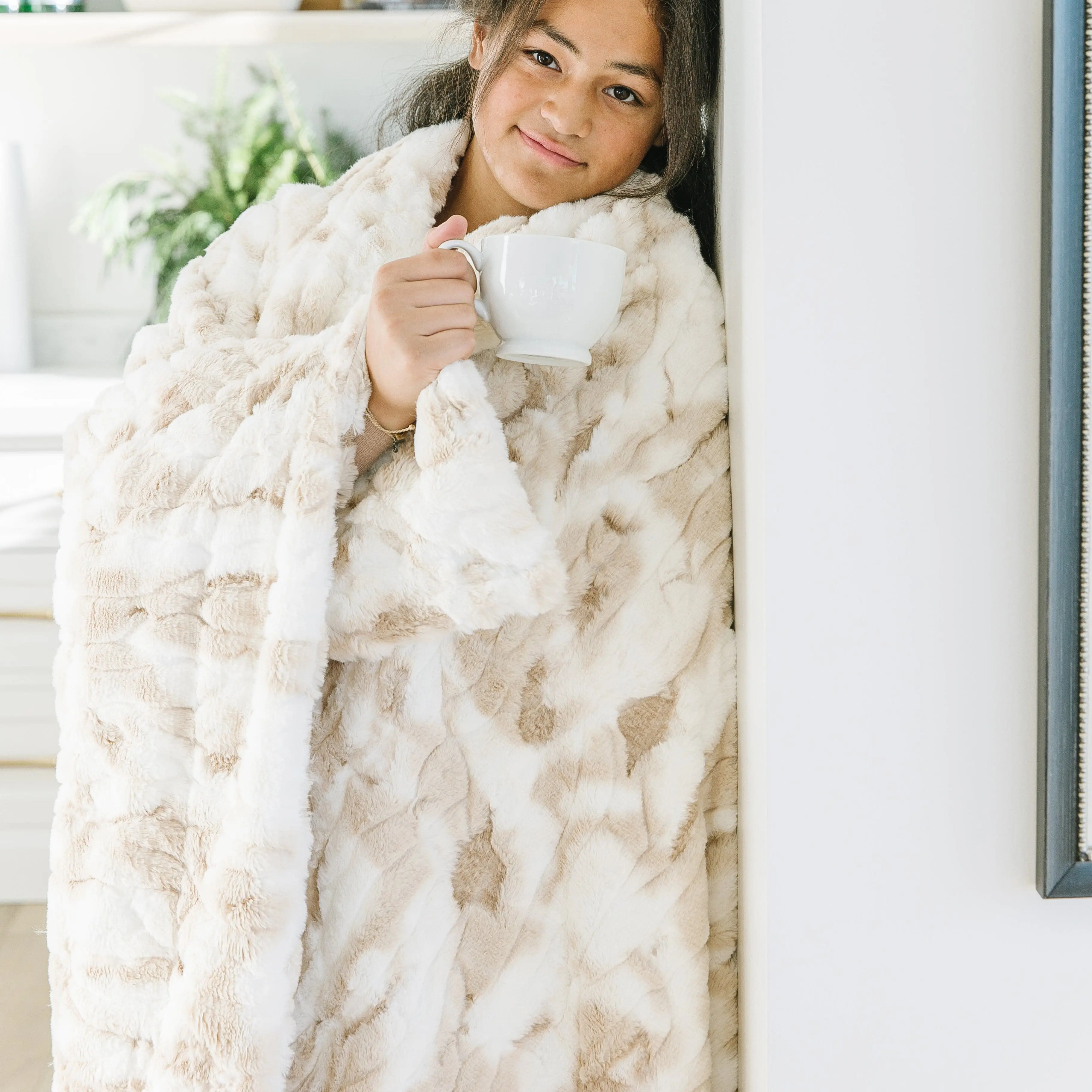 Crème Brûlée Minky Blanket