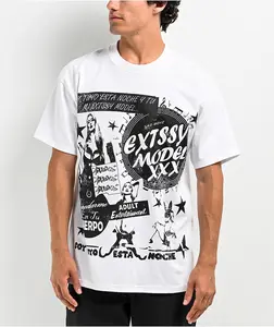SAD BOYZ by Junior H EXTSSY Model White T-Shirt