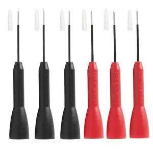 6 count 2mm  Test Probes, 600V/10A Non-Destructive Multimeter Test for Fluke Leads tl71 tl75