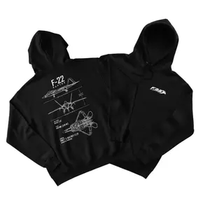 F-22 Raptor Schematic Design T-Shirt