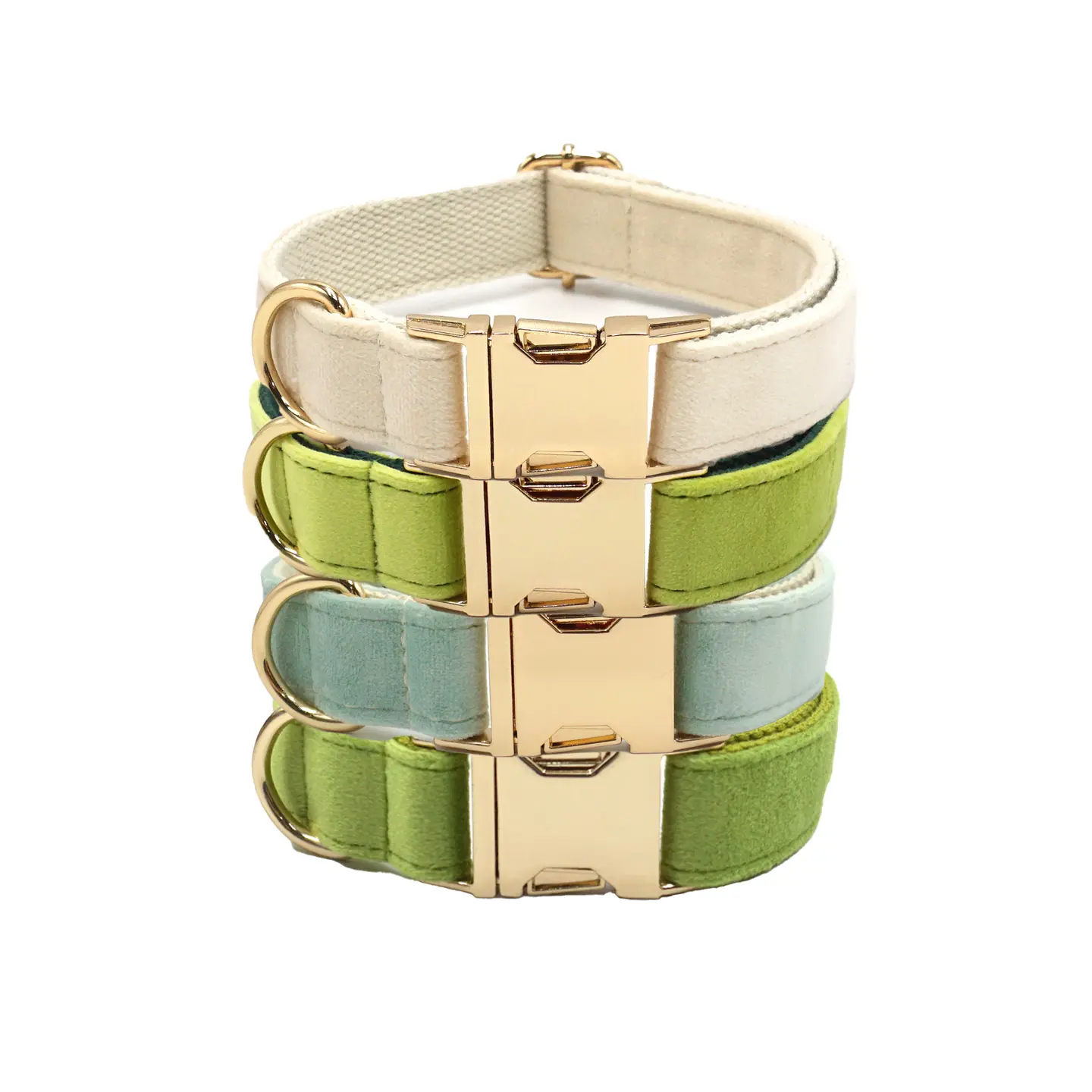 Personalized Greens Dog Collar 1Pc Custom Engraved Soft Engraved Nameplate Durable ID Durable Nylon Material Easy to Install