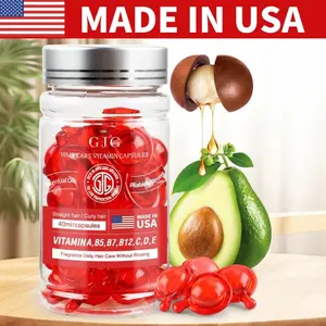 Hair Serum Capsules Multi-functional Strengthening & Smoothing Hair Care Liquid - Hair Serum and Hair Care Capsules