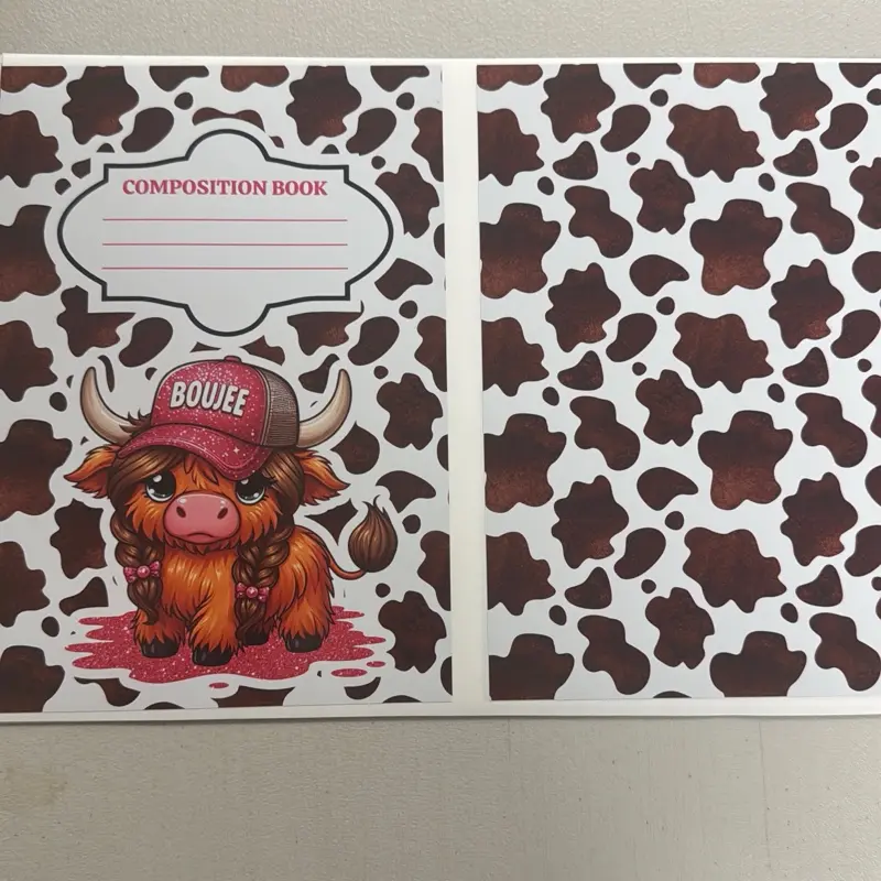 DIY Scrapbooking Peel-And-Paste Composition Notebook Covers, Toy Craft Stickers for Creative Projects