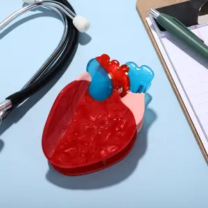 Anatomical Heart Hair Claw Clip