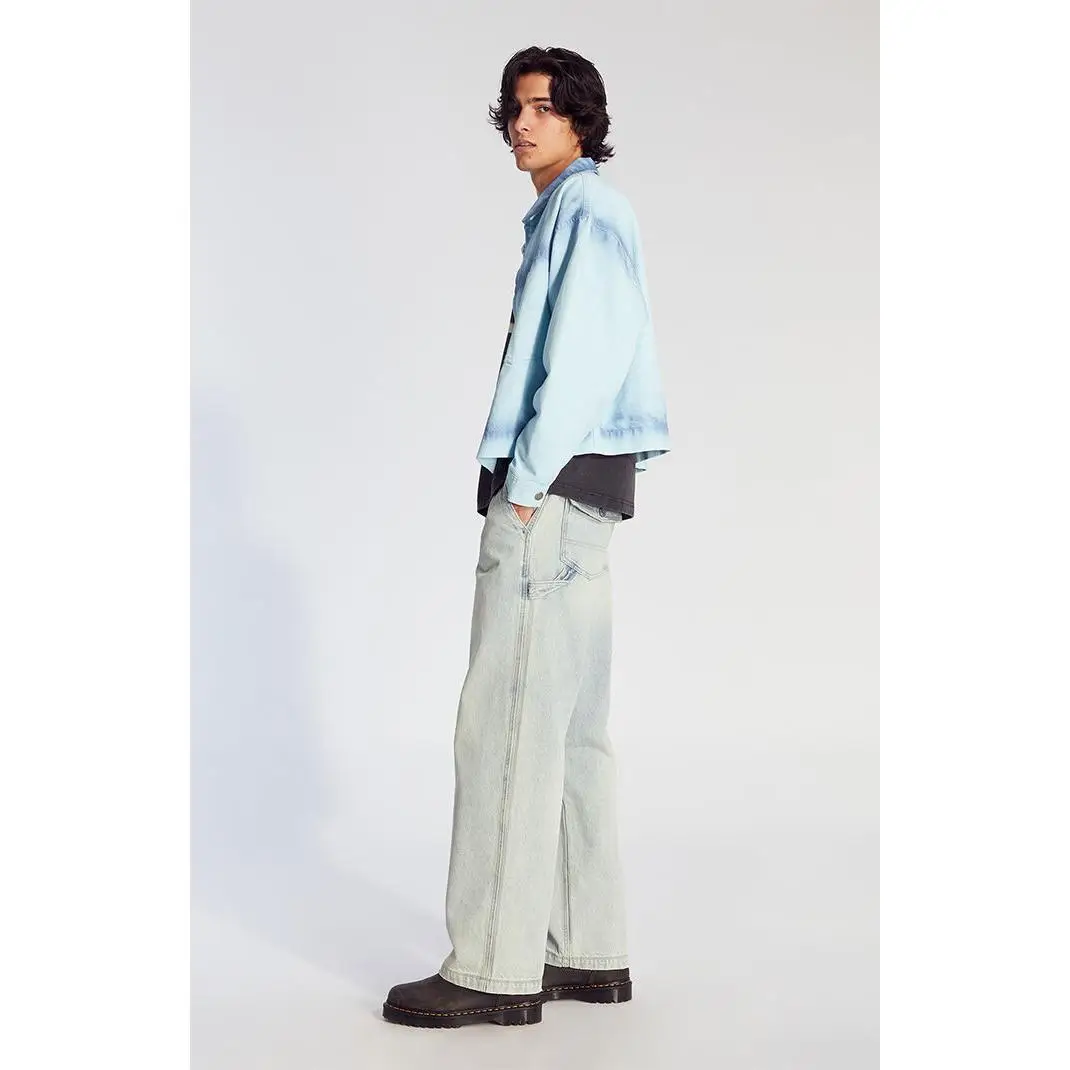 Pacsun Men's Dylan Baggy Jeans Cargo Carpenter Light Indigo