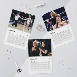 Caitlin Clark and Sophie Cunningham Wall Calendar 2026, Cunningham 8 Indiana Basketball, Basketball Fan Lover