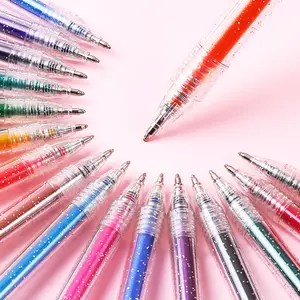 SHANDS Retractable Glitter Pens for #outdoorfun. Perfect for Travel Journaling & Beach Sketching. Vibrant Sparkle for Picnic Art & Holiday Memories.  glitter gel Vibrant Metallic Colors for Nature Sketching & School Projects.for Summer Camp &Outdoor DIY.