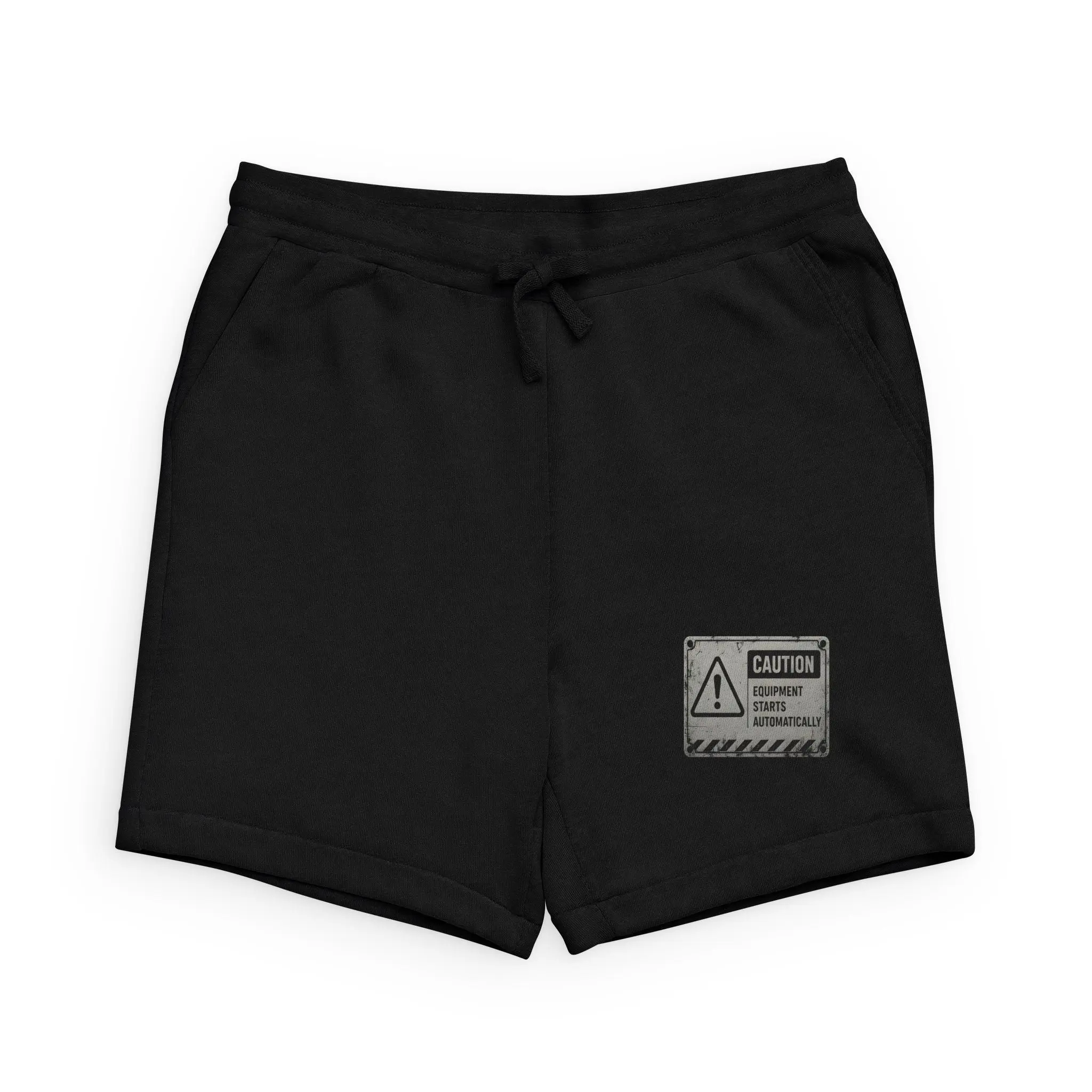 Unisex Sponge Fleece Sweatshorts, Monitor Room Garment with Print Design