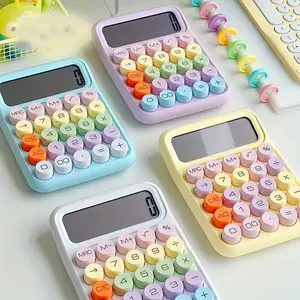 Cute Mini Calculator, 1 Count Portable Mechanical Keyboard Calculator with Large Display Screen, Durable Surface Treatment, Suitable for Daily Use