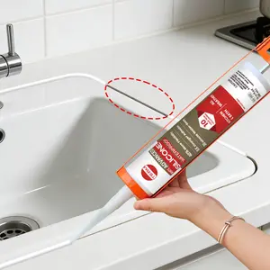 Universal Tile Sealant Adhesive, Multi-Purpose RV Silicone Grout Sealer, Effective Gap Filling and Repair, Waterproof Joint Sealing, Fast Curing