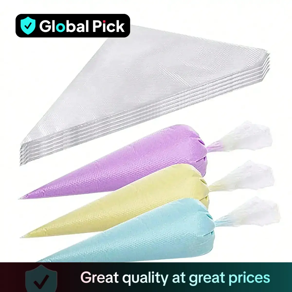 Piping Bag (100pcs), Triangular Baking Bag, Baking Piping Bag, Decorating Tool for Cake, Cookie, Pastry, Kitchen Accessories, Bakeware, Baking Utensil