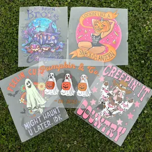 15 Mixed Full Color Halloween Screen print transfer bundle