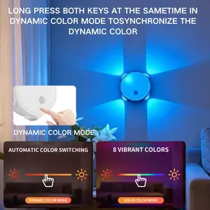 1pc Rechargeable LED Wall Light, Motion Sensor Smart Lamp, Adjustable Indoor Light, Magnetic Step Light, Easy Install, Ideal for Entryway, Bedroom, Living Room