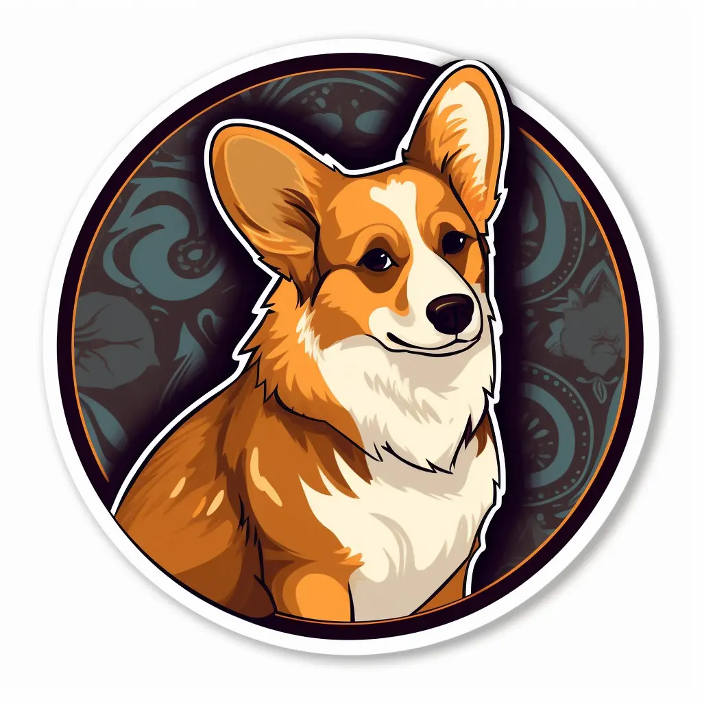 Welsh Corgi Welsh Corgi Dog Vinyl Decal Sticker for Car, Laptop, Tumbler and More. # 009933
