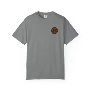 Round Leather Patch Logo T-Shirt | Chest Emblem