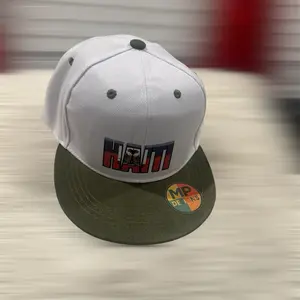 Haiti Cap - White and Green Baseball Cap with Haiti Logo and MP DE LIS Patch
