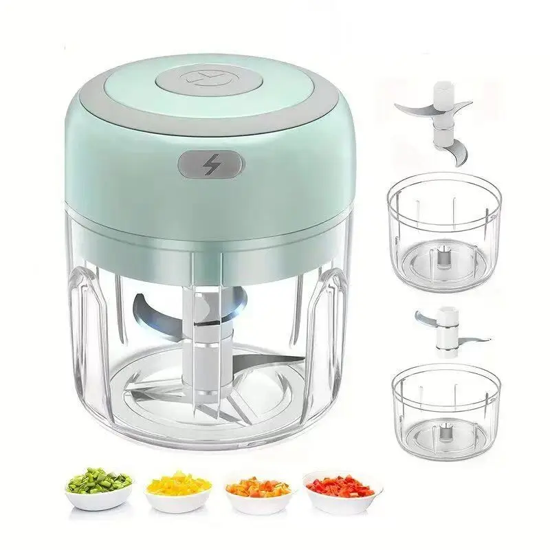Electric Mixer Blender, Capacity 100+250ML, Stainless Steel Blade, Wireless Charging Portable Design, Ideal for Home & Outdoor Use, Usb Rechargeable Blender, Smoothie Blender