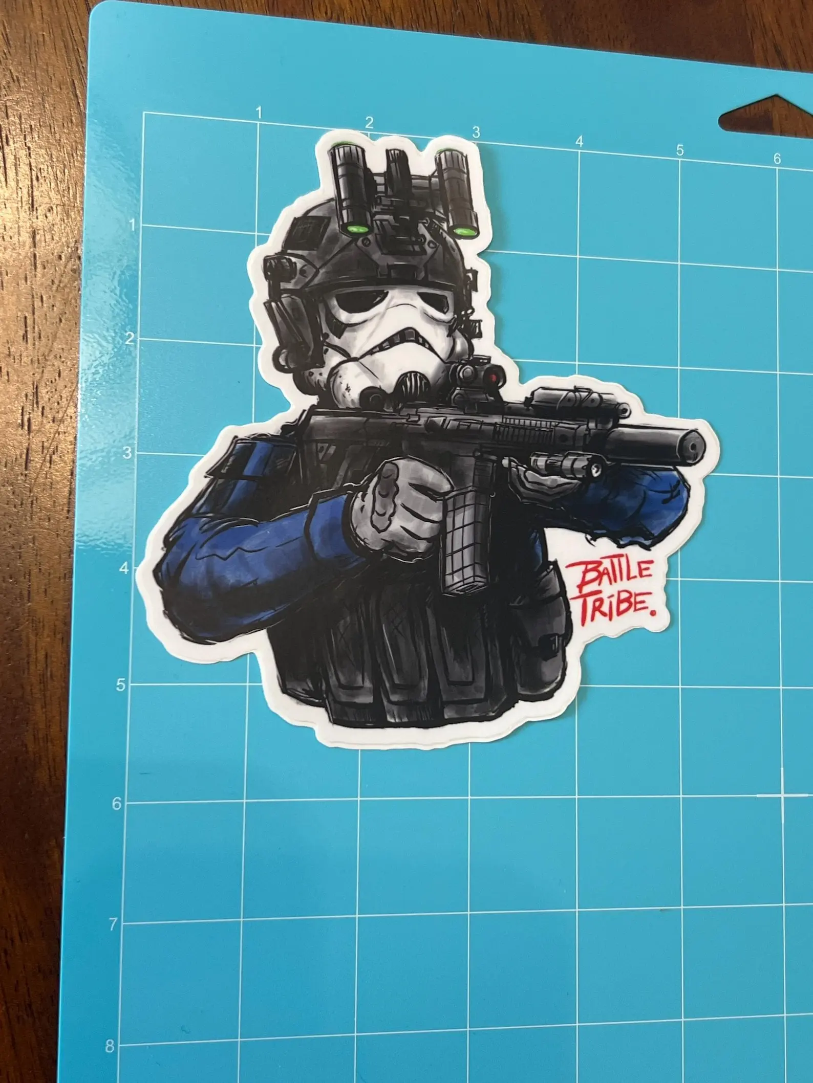 Swat Trooper Sticker, Hard Hat Sticker, Bue Collar Sticker, Construction Sticker, Hard hat stickers, lunchbox sticker, Journeyman sticker, 409 carpenters, working class, carpenters stickers, union stickers