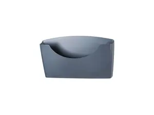 Fellowes 75275 Plastic Partition Additions File Pocket, Legal/Letter, Dark Graphite