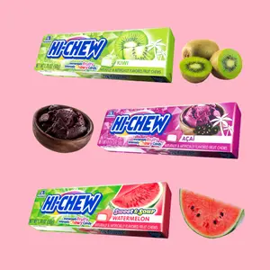 Morinaga Hi-Chew 3 Sticks Different Flavors Kiwi Watermelon Acai Real Fruit Juice Gluten-Free Summer Snacks