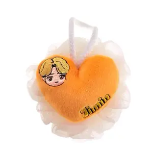 JIMIN SHOWER LOOFAH - Spherical Design for Enhanced Bathing Experience - Fun & Simple Addition to Your Shower Routine - Lighter