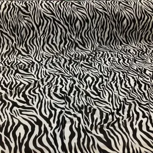 PowerNet Stretch Mesh Nylon Spandex Sheer Printed Black White Zebra Z504