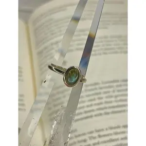 Labradorite Sterling Ring | US Size 8