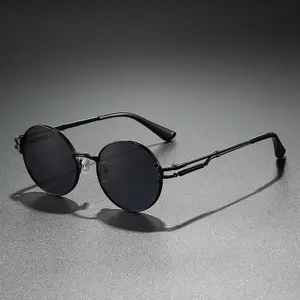 Trendy Metal Frame Sunglasses for Men & Women, Spring Hinge Fashion Shades with UV400 Protection, Lightweight Durable Outdoor Eyewear for Driving, Travel & Everyday Wear