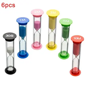 6PCS Sand Hourglass Teeth 2 Minutes Stitch Hourglass Child Tooth Brushing Hourglass Children's Sand Watch Teeth Brushing Timer #VHH