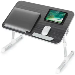 Laptop Bed Tray Table, Adjustable Laptop Bed Stand, Portable Standing Table with Foldable , Foldable Lap Tablet Table for Sofa Couch Floor - Medium Size
