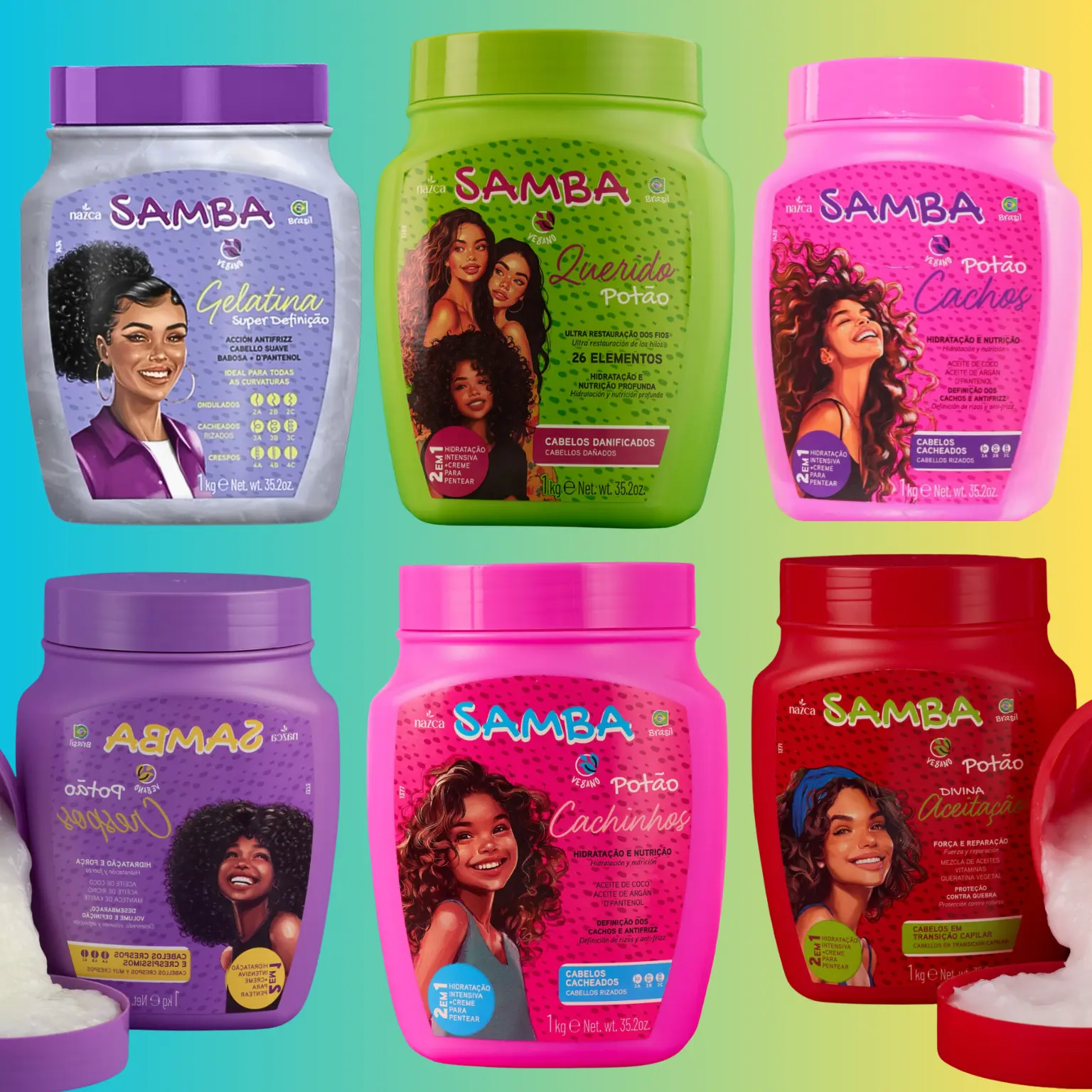 SAMBA Hair Mask - Hydrating Hair Mask with Hyaluronic Acid for Deep Hydration and Rich Color