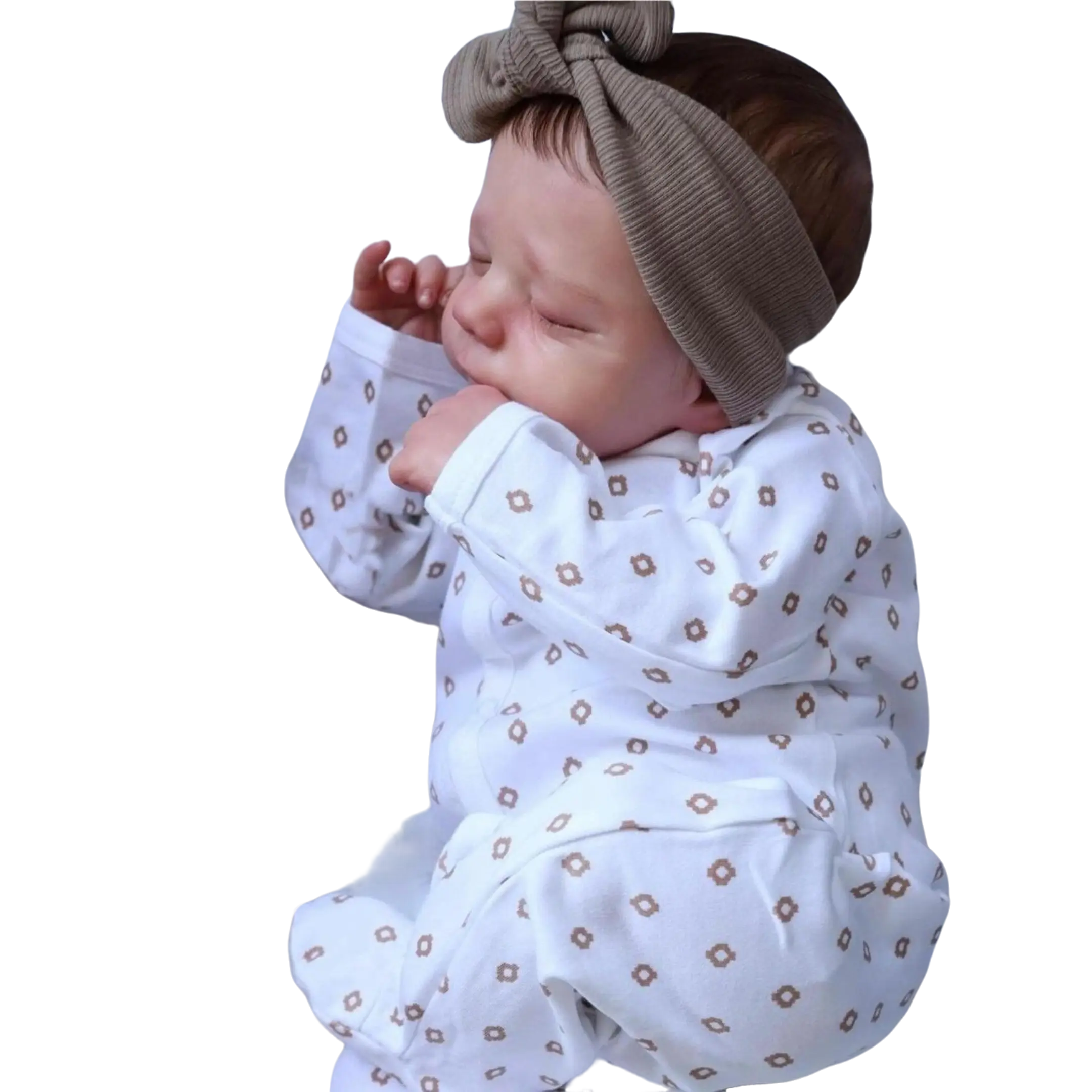 TopLink 20-Inch (50 cm) Realistic Unisex Reborn Baby Doll - Handcrafted Vinyl Limbs, Cloth Body Asleep Doll, Developmental Toy for 4-6 Years, Birthday Gift with Clothes Set, Pacifier, Feeding Bottle, Birth Card