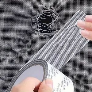 Mosquito Net Repair Tape Industrial Adhesive Tape Waterproof Self-Adhesive, Strong Adhesion Glass Fiber for Window Screen Holes, Suitable for Windows and Doors