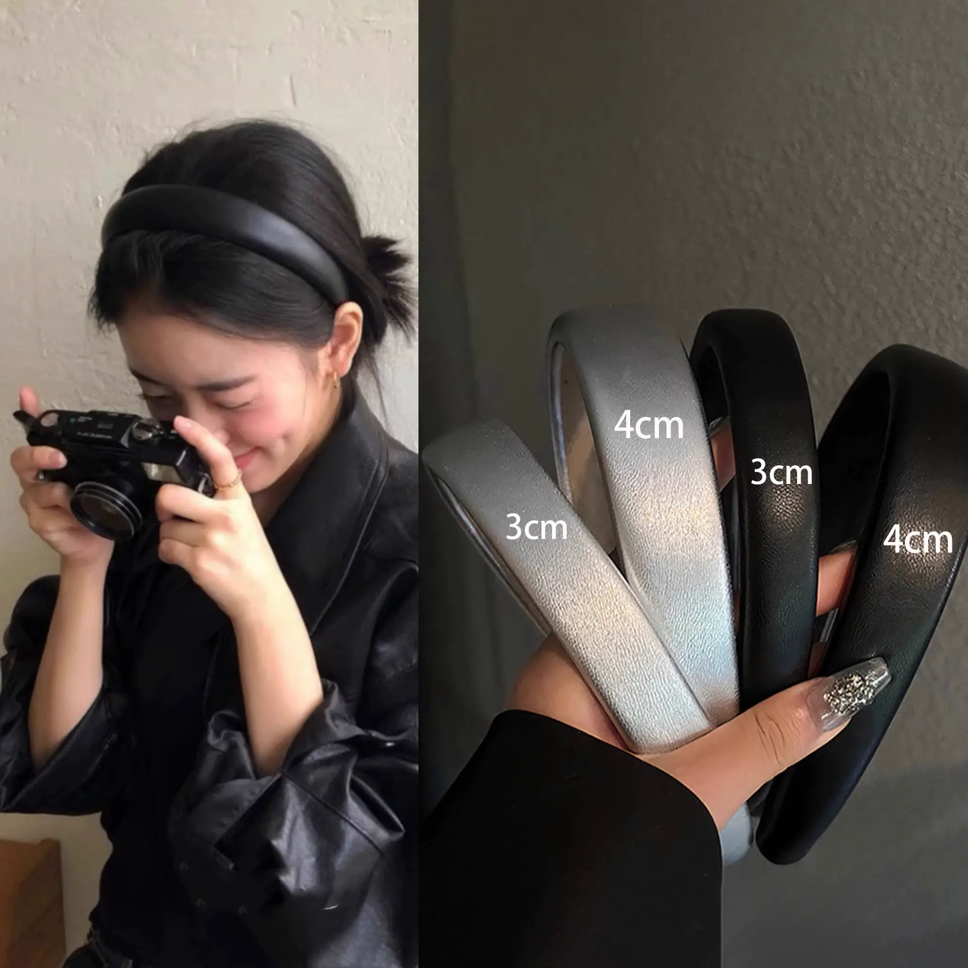 Korean ins blogger's same style pure Hair Headband, Hair Accessory, Fashion Headwear, Daily Styling