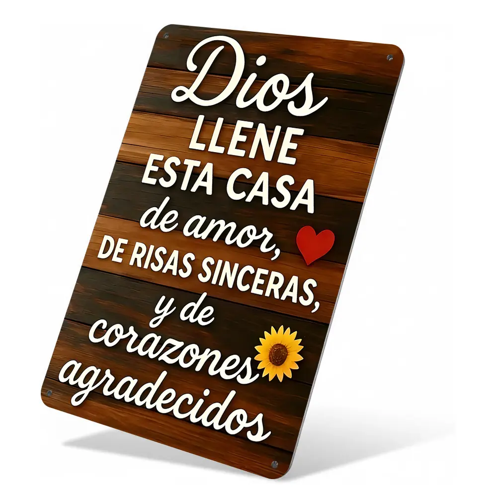 1pc Aluminium Metal Wall Art Sign, "Bless This Home" Vintage Faith Blessing Plaque (12"x8"), Decorative Home & Garden Decor, Suitable for Porch, Bar Cafe, Office Gift,art decor