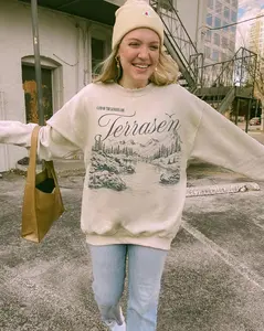 Licensed Terrasen Postcard Sweatshirt | Throne of Glass ToG Sarah J. Maas SJM Aelin Rowan Manon Blackbeak Thirteen Wyvern Abraxos Bookish